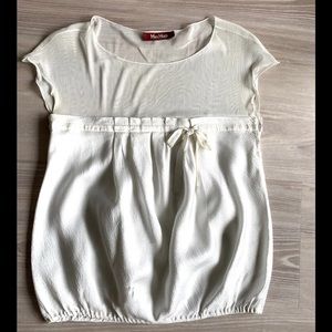 MaxMara elegant white silk top